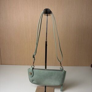 Joy Susan Sage Green Mini Crossbody Bag | Faux Leather